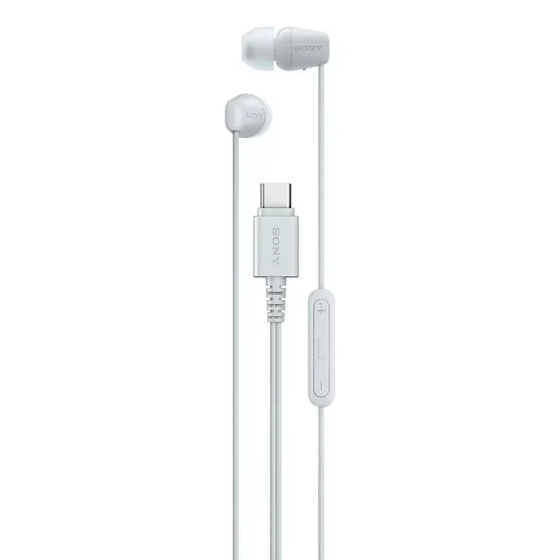 Sony IER-EX15C Auriculares com Cabo USB-C com Microfone Brancos