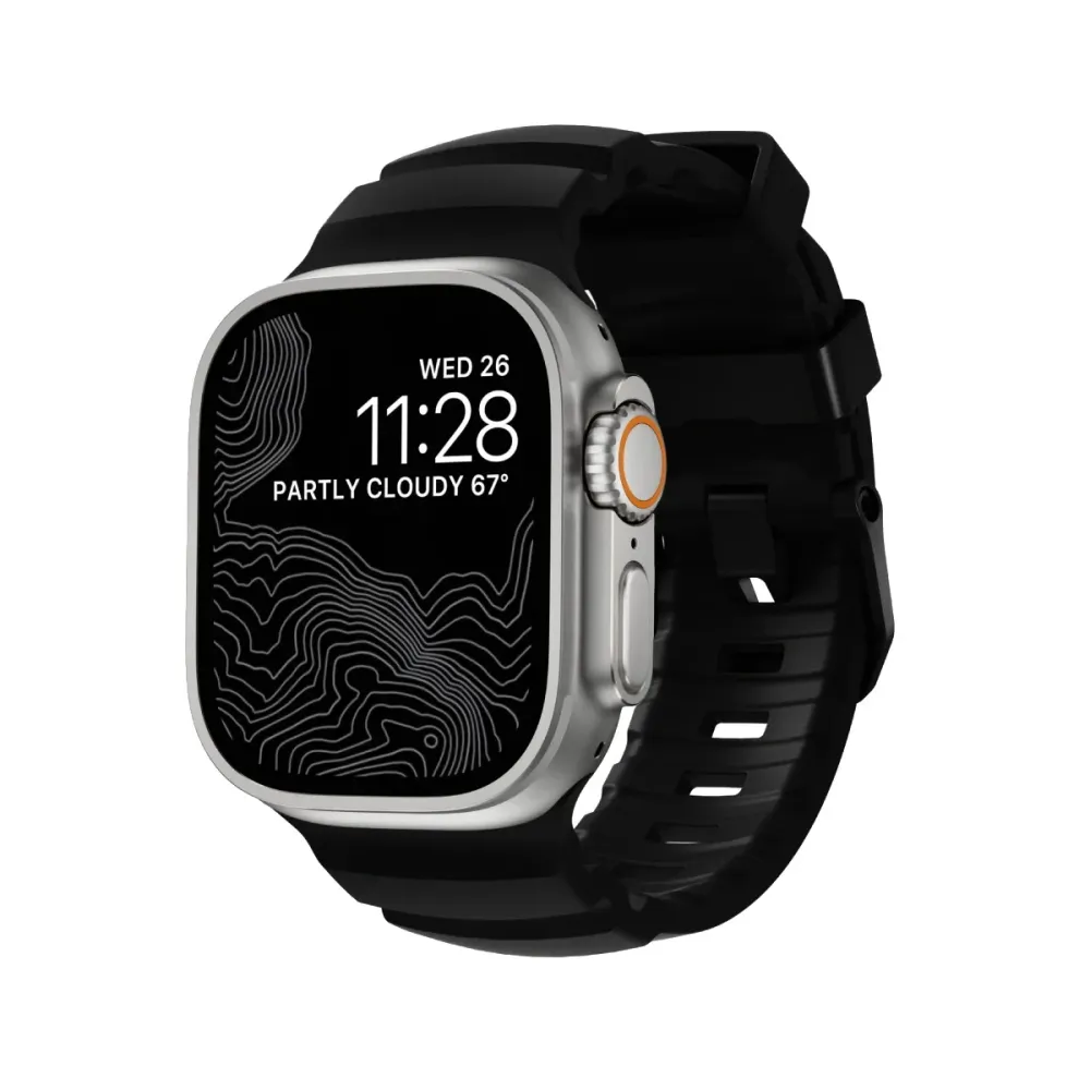 Bracelete Nomad Rocky Point Apple Watch 46mm Preto