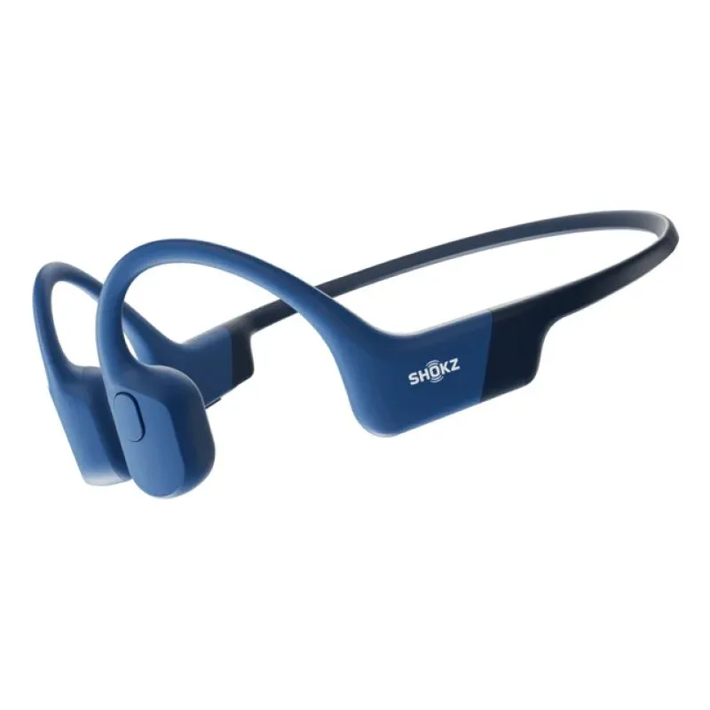 Shokz OpenRun Auriculares de Condução Óssea Desportivos Sem Fios USB-C IP67 Azuis