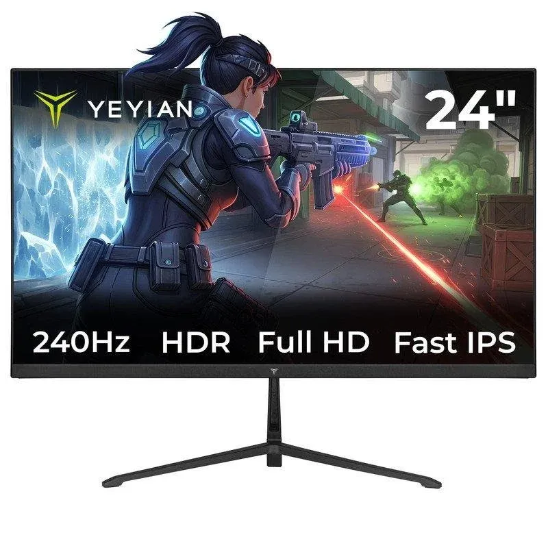 Yeyian Elysium 24 Monitor 24" FullHD 240Hz Fast IPS FreeSync 1ms HDR