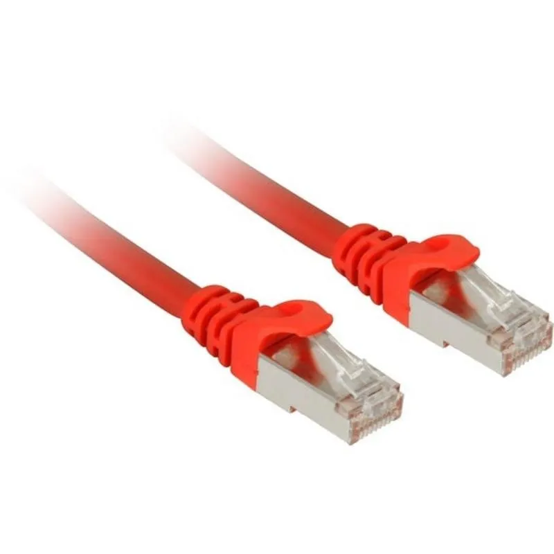 Cabo de Rede Sharkoon SFTP RJ-45 Cat. 7a 3m Vermelho