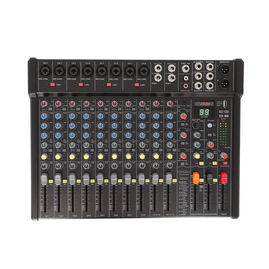 Mesa de Mistura Definitive Audio TML 8 BU DSP