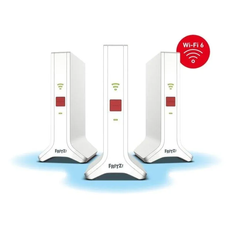 WiFi Mesh Fritz 3 Nós 4200 Mbps Cobertura Ampla Portas LAN Gigabit
