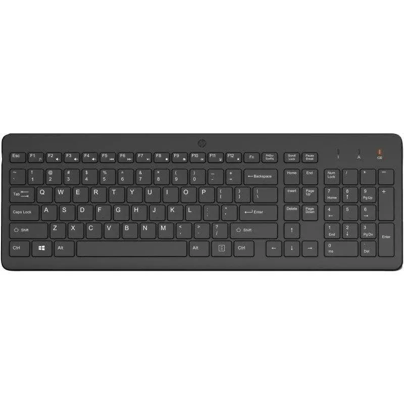 Teclado HP 225 sem fios de membrana completo com teclado numérico layout português