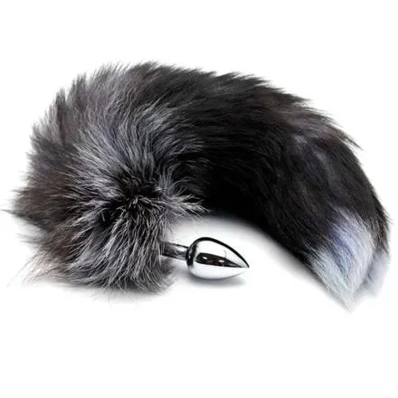 Alive - plug de prazer anal metal fox tail tamanho l
