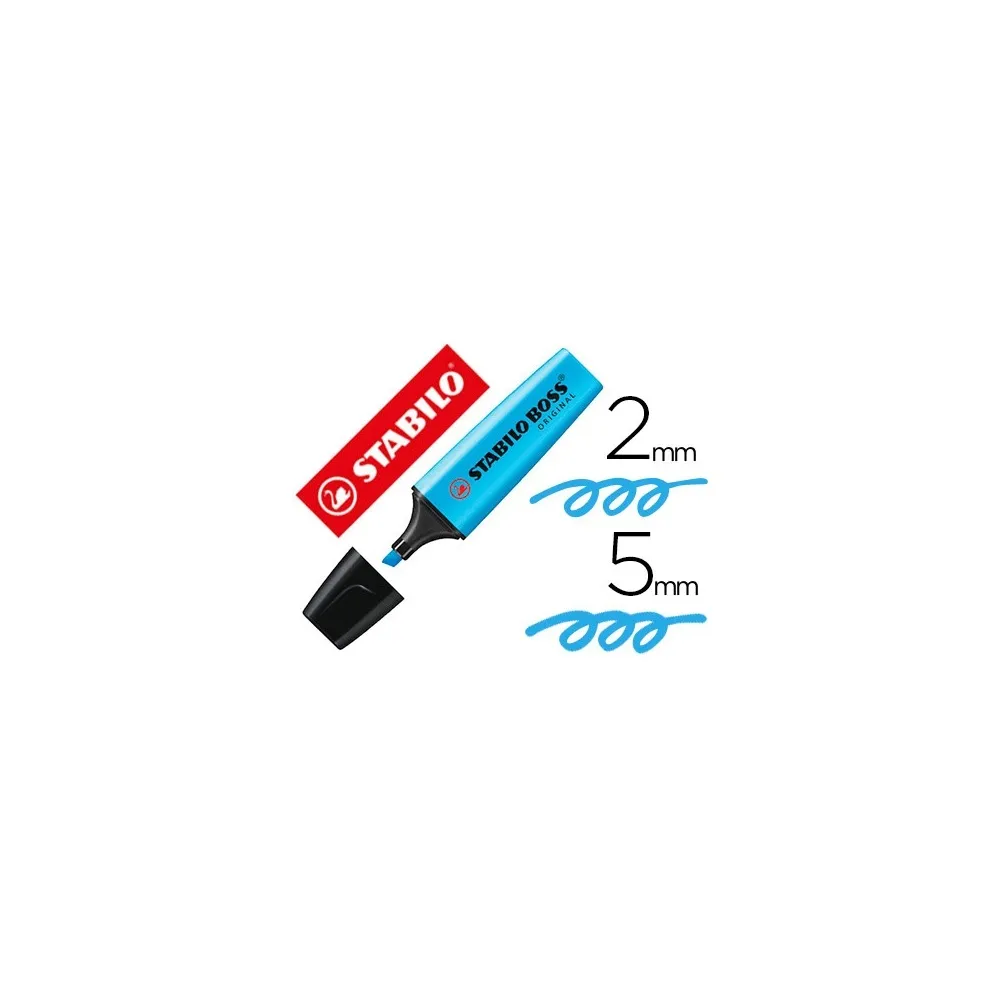 Marcador Fluorescente Stabilo Boss 70 Azul