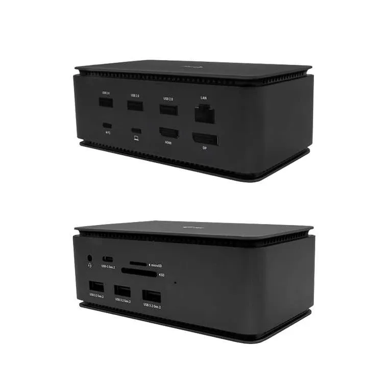 Docking Station i-tec Metal USB 4.0 2x HDMI Displayport 4K com alimentação até 80W - s/Carregador