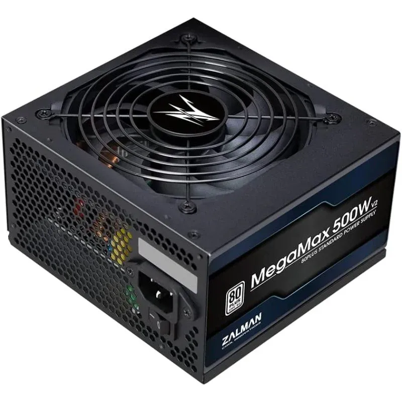 Fonte Alimentação Zalman ZM500-TXII V2 MegaMax 500W 80 Plus