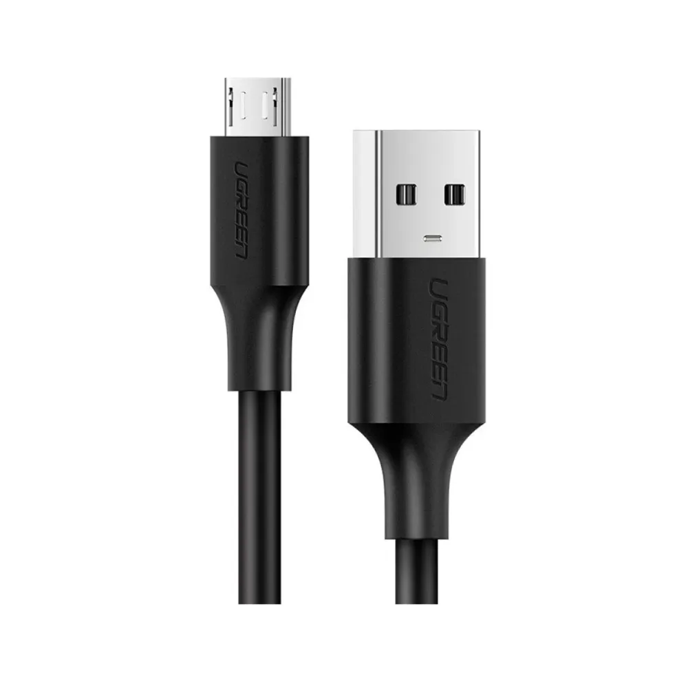 Cabo Ugreen USB 2.0 - Micro USB 2.4A 2m Preto