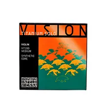 Jogo cordas Violino 4/4 Thomastik VIT100 Vision Titanium Solo medium tension