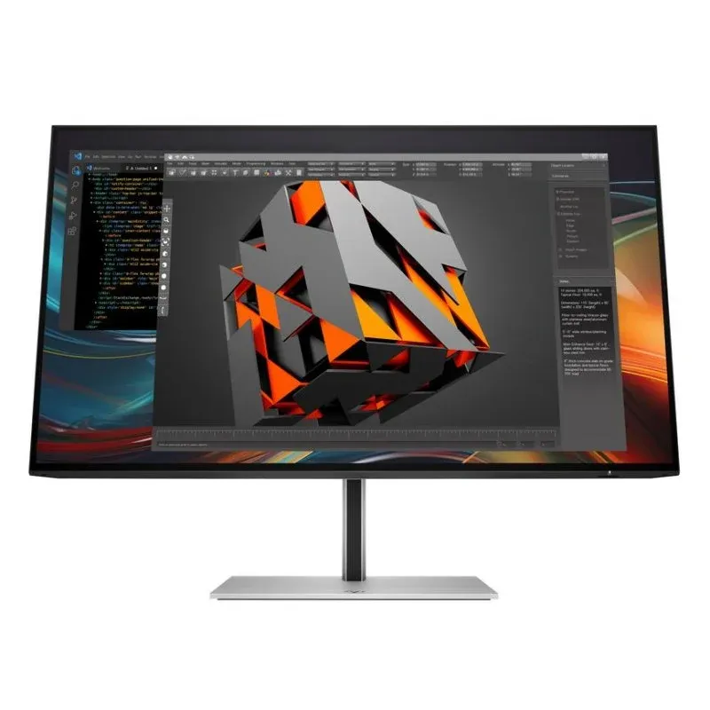 HP 724pf Monitor 23.8" FullHD 100Hz IPS com Ajuste de Altura e Hub USB