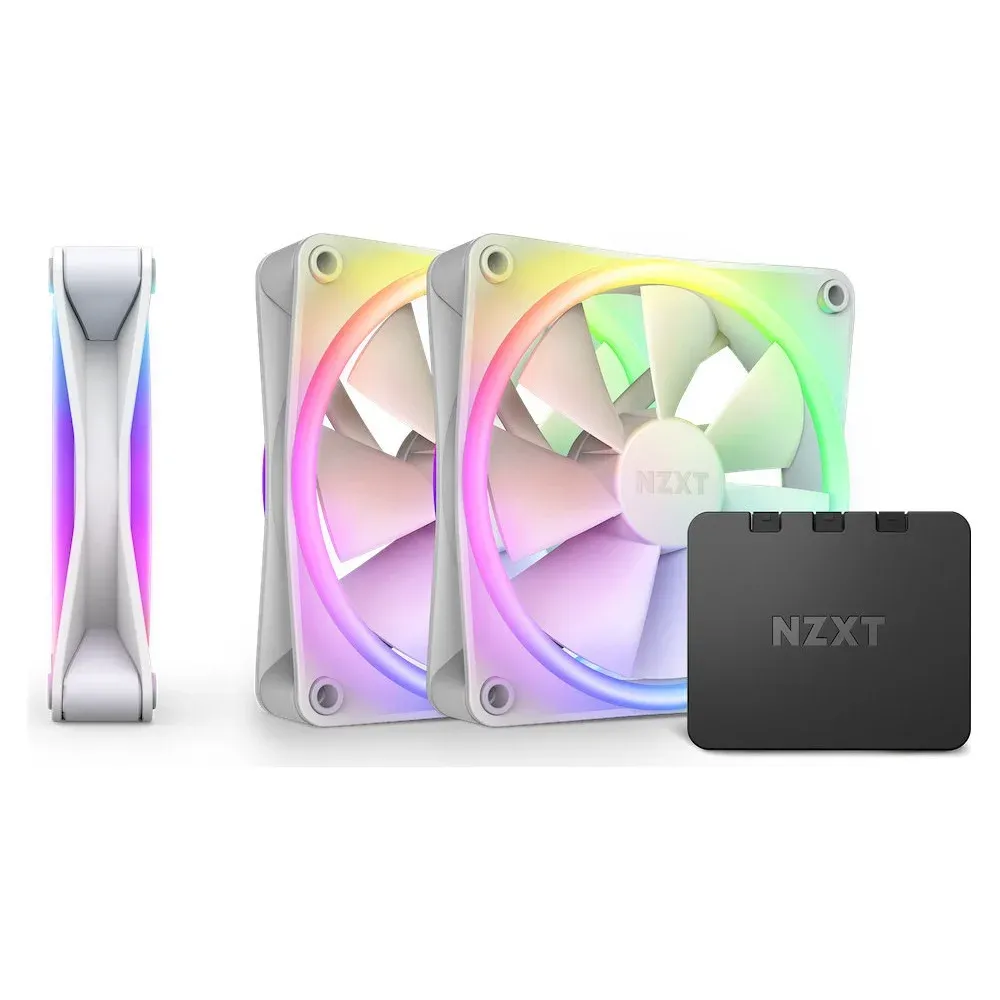 Ventoinha NZXT F120 RGB DUO Triple Pack 120mm Branco 3 unidade(s)