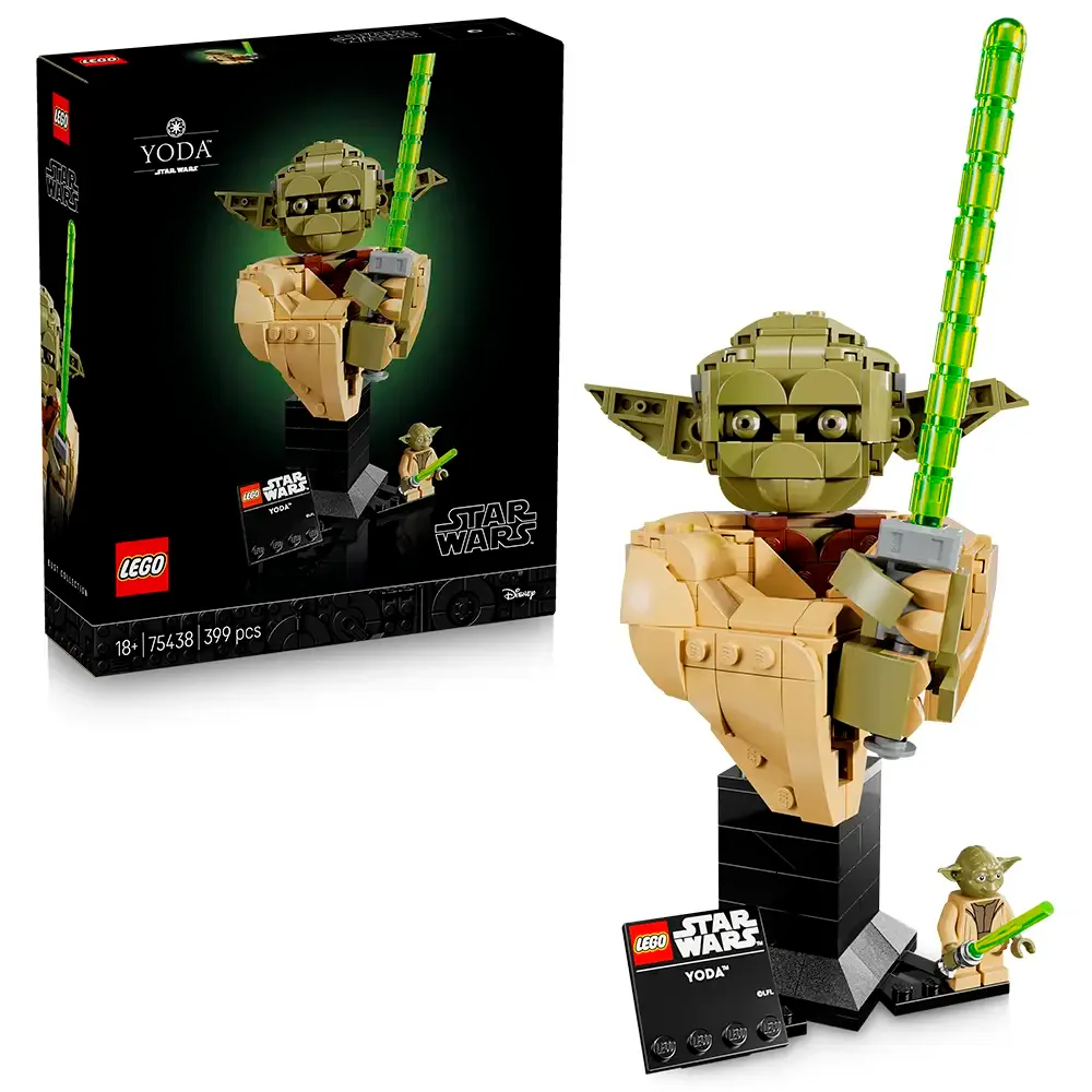 LEGO Star Wars: Busto do Yoda | Idades 18+ | 399 Peças | Item 75438