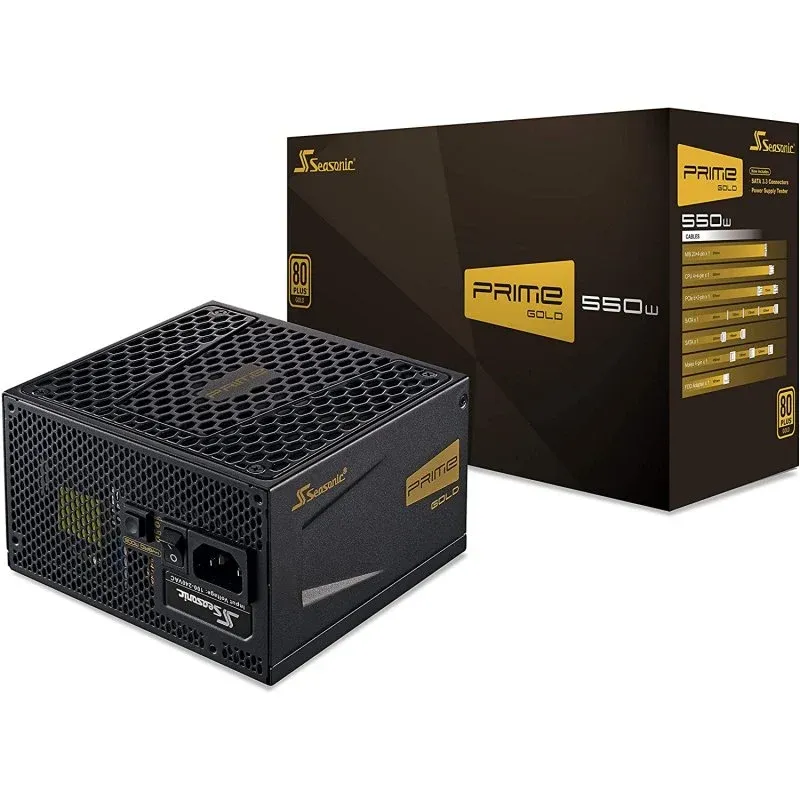 Fonte Alimentação Seasonic SSR-550GD2 Prime Gold 550W 80 Plus Gold Modular