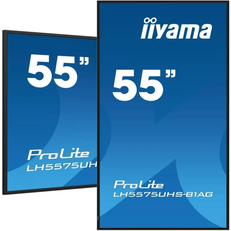 Monitor IIYAMA LH5575UHS-B1AG 55" UltraHD 4K 60Hz IPS XL Sinalização Digital