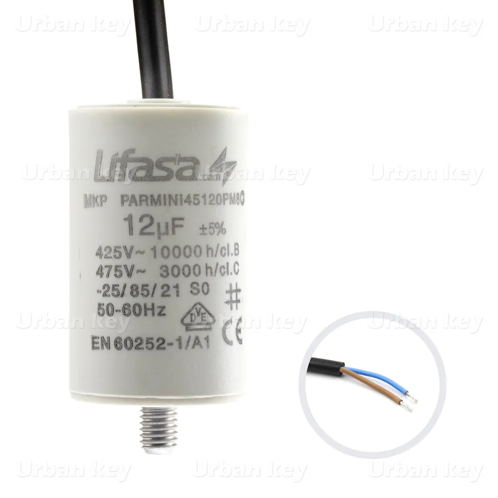 Condensador De Arranque Com Cabo Lifasa - COND12_5CUK