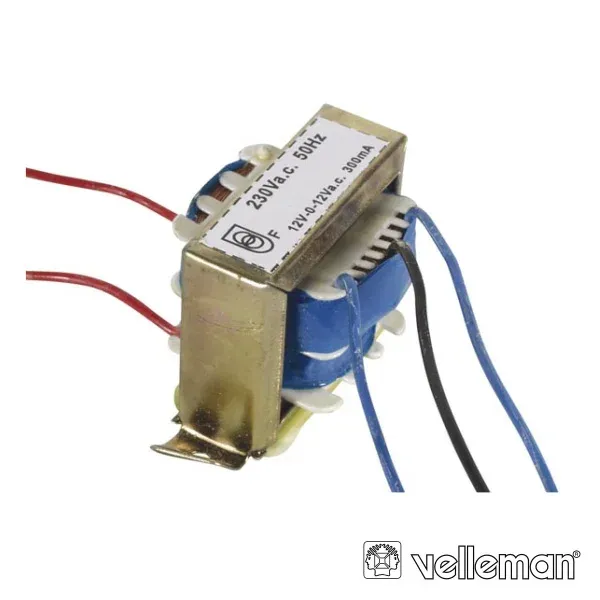 Transformador 2x12v 7.2va Velleman