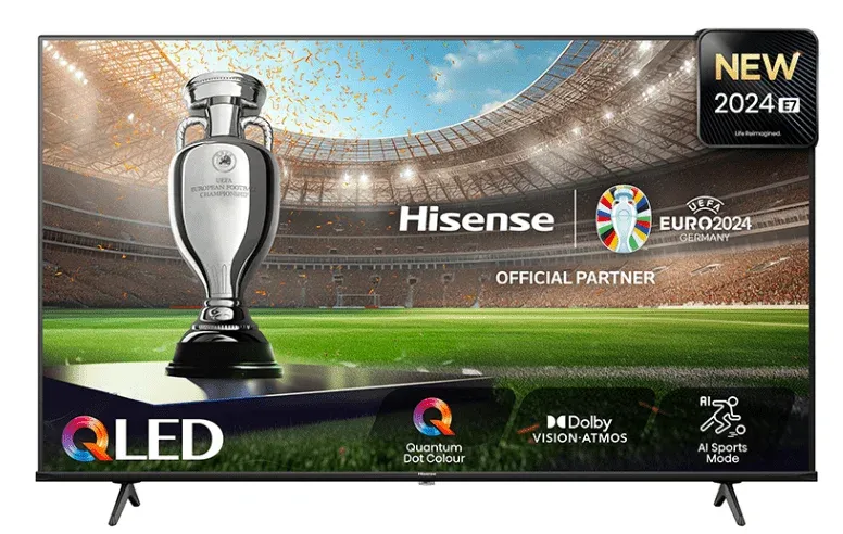 Televisor Hisense 43E77NQ 43" 4K Ultra HD cSmart TV Preto