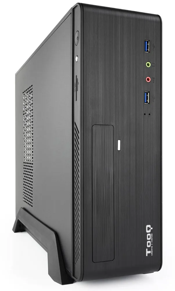 Caixa Mini-ITX Tooq C/Fonte Alimentação 500W + Leitor de Cartões + 2x USB 3.0 Preta