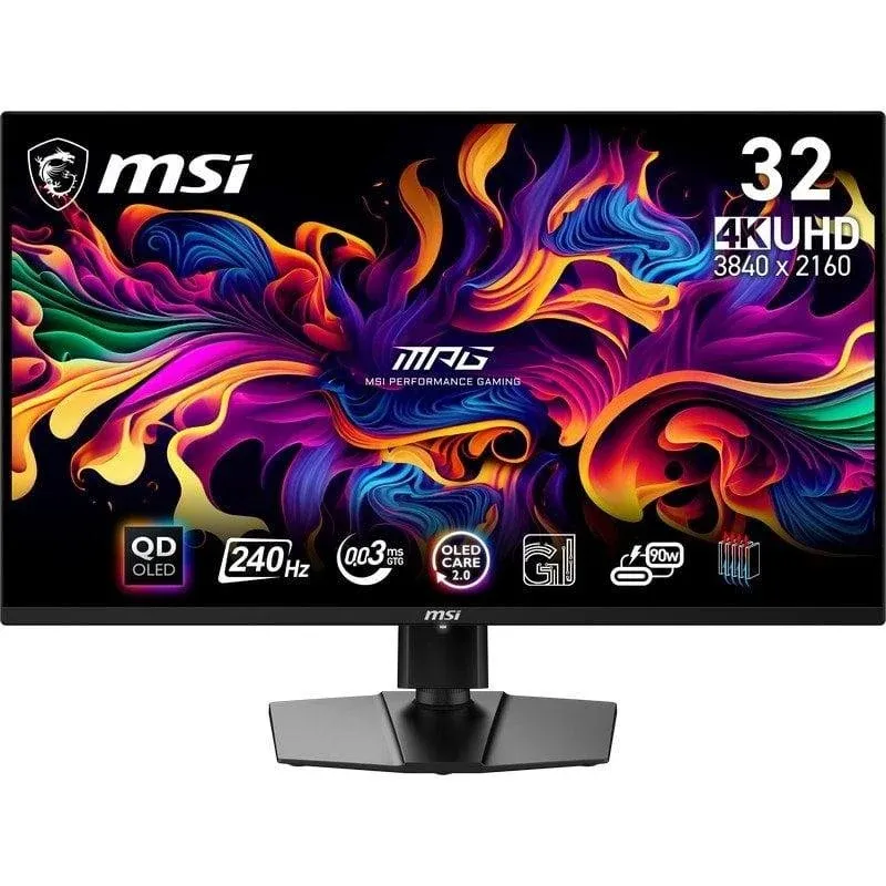 Monitor MSI MPG 321URX QD-OLED 31.5" UltraHD 4K 240Hz QD-OLED FreeSync Premium Pro USB-C