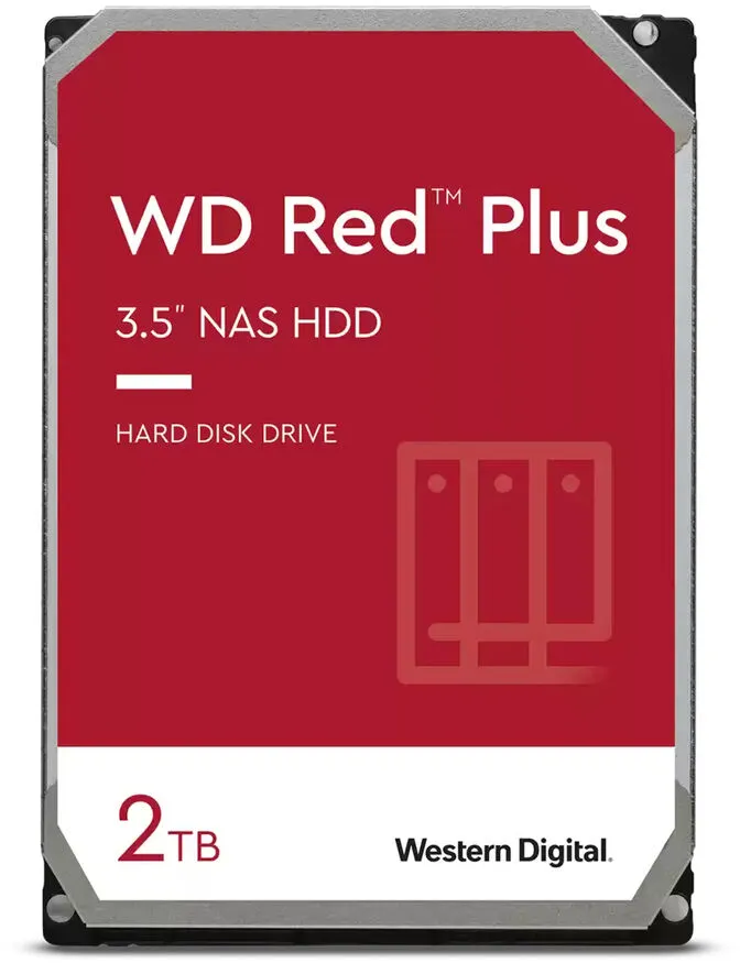 Disco Western Digital Red Plus 2TB 5400rpm 256MB SATA III