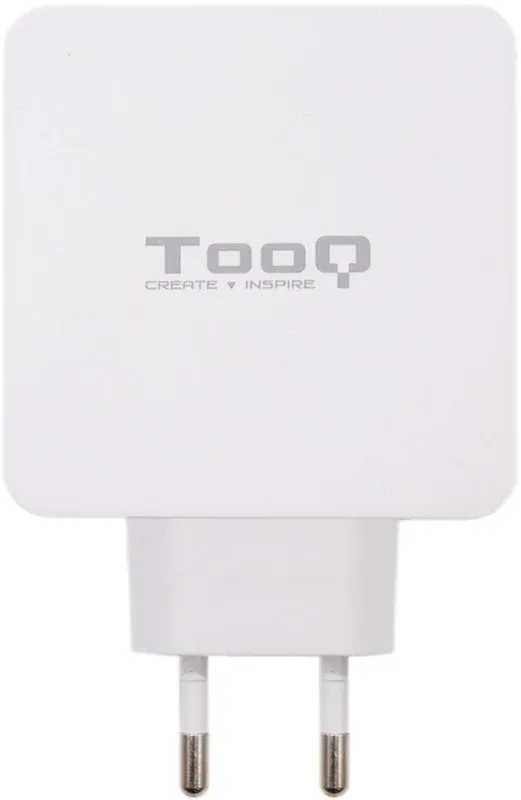 Carregador Tooq Duplo USB-C PD + USB-A QC 3.0 48W Branco