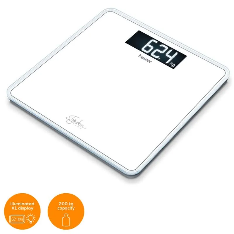 Beurer Gs400 Balança De Vidro Branco 200K