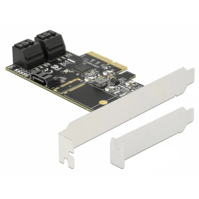 Tarjeta de Rede DeLock 90395 PCI Express 6 Gbit/s 5x SATA Hot Swap