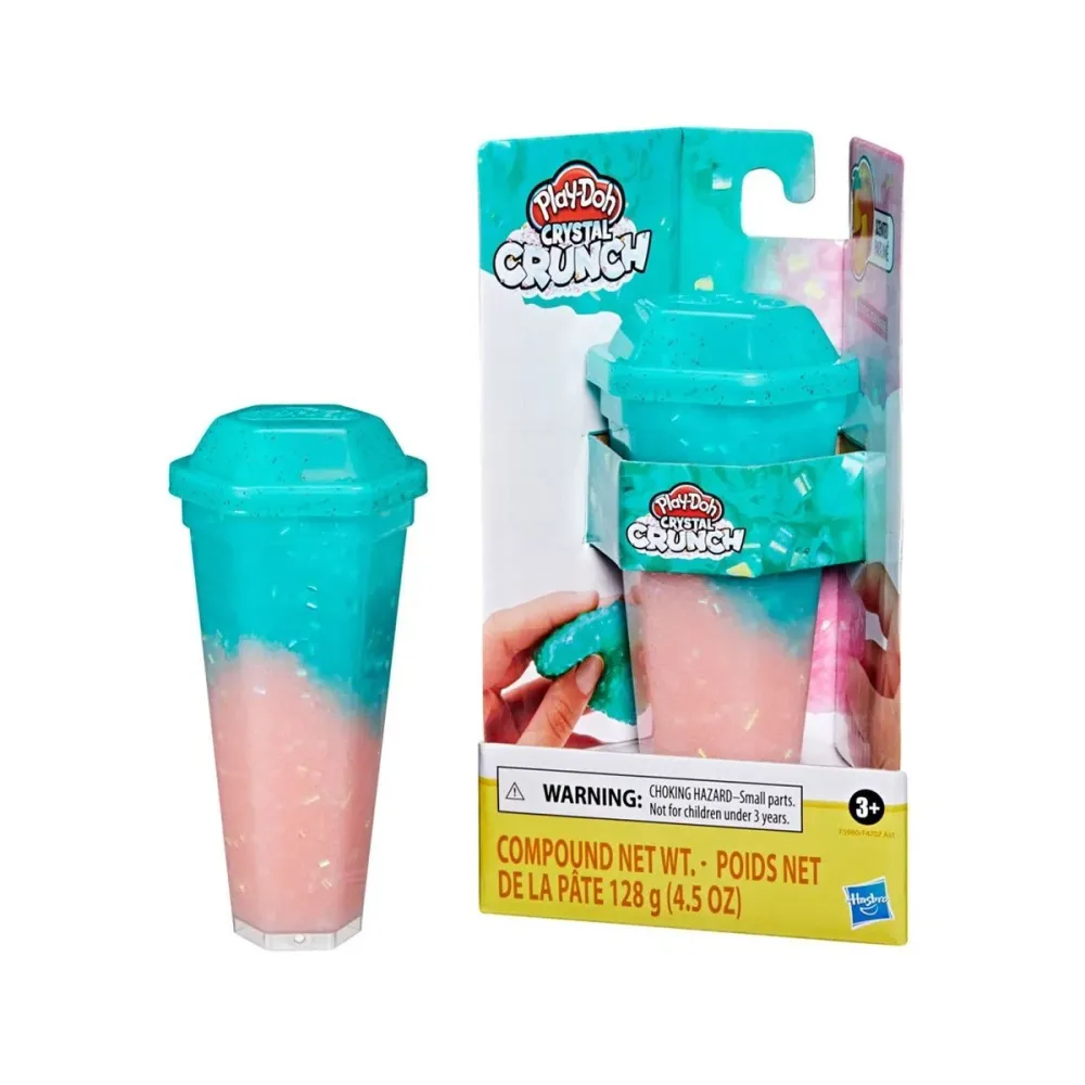 Jogo Play-Doh Crystal Crunch Rosa/Azul