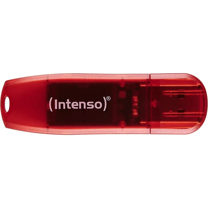 Pen Drive Intenso Rainbow Line 128GB USB 2.0 Vermelho