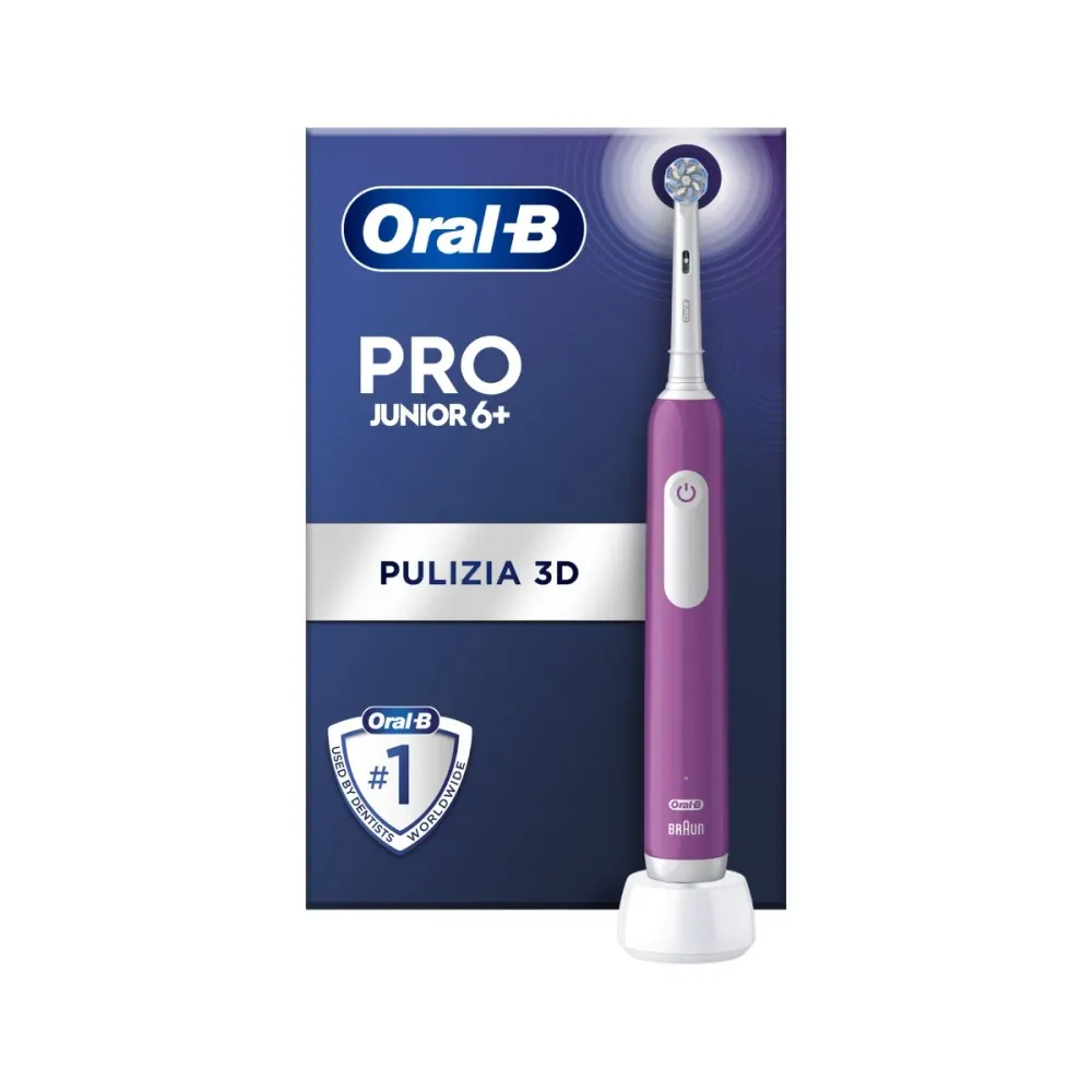 Escova de Dentes Elétrica Oral-B Pro Junior 6+ Roxa