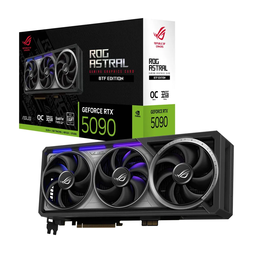 Placa Gráfica Asus NVIDIA GeForce RTX 5090 Blackwell ROG Astral BTF OC 32GB GDDR7 DLSS4