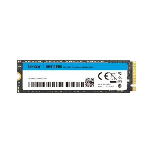 SSD M.2 2280 Lexar NM610PRO 500GB QLC NAND NVMe PCIe Gen 3.0x4