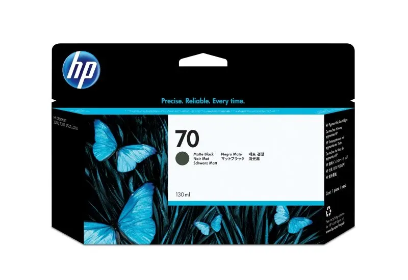 HP 70 130 ml Matte Black Ink Cartridge with Vivera Ink