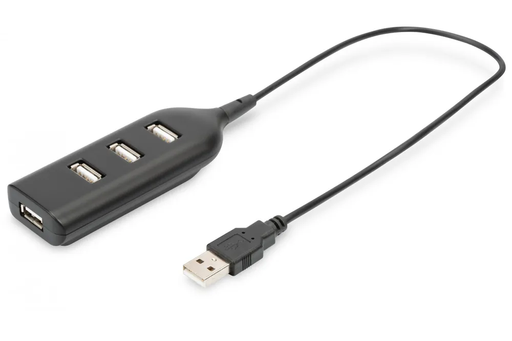 Digitus AB-50001-1 hub de interface 480 Mbit/s Preto AB-50001-1