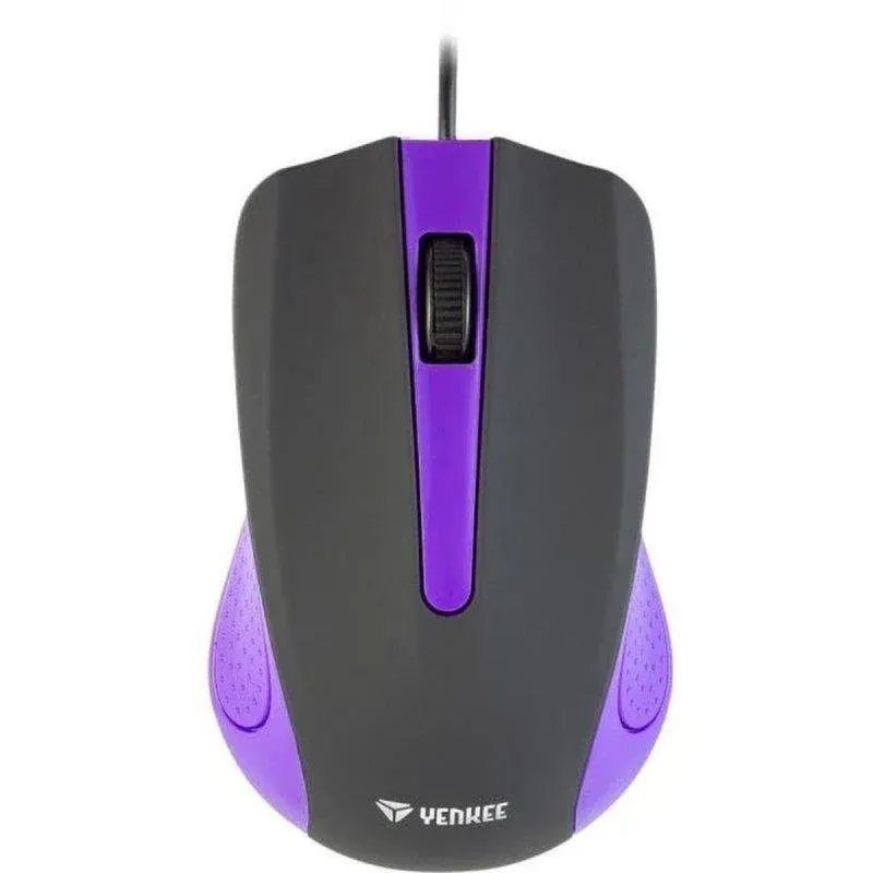 Rato Yenkee Yms 1015pe USB 1000 DPI Preto/Violeta Ergonómico