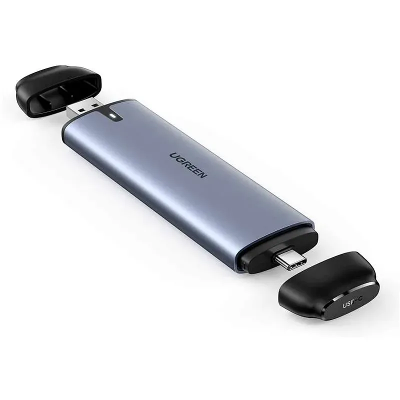 Caixa Externa M.2 UGREEN CM298 2 in 1 USB-A & USB C 3.1