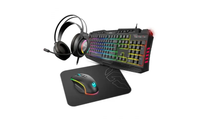 Krom Kritic RGB Rainbow Gaming Kit PT
