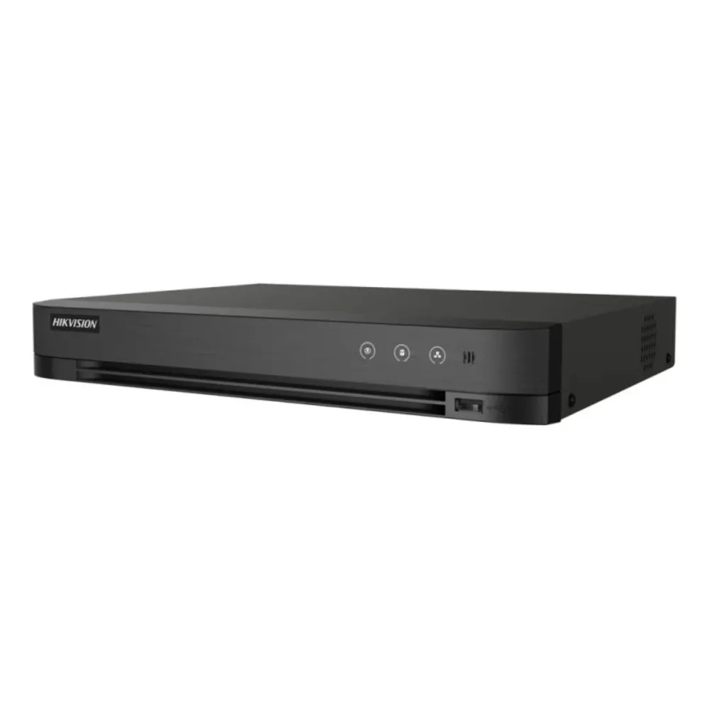 Gravador DVR Hikvision Pro AcuSense 8 Canais 1080p 1U H.265 Preto - iDS-7208HQHI-M1/FA