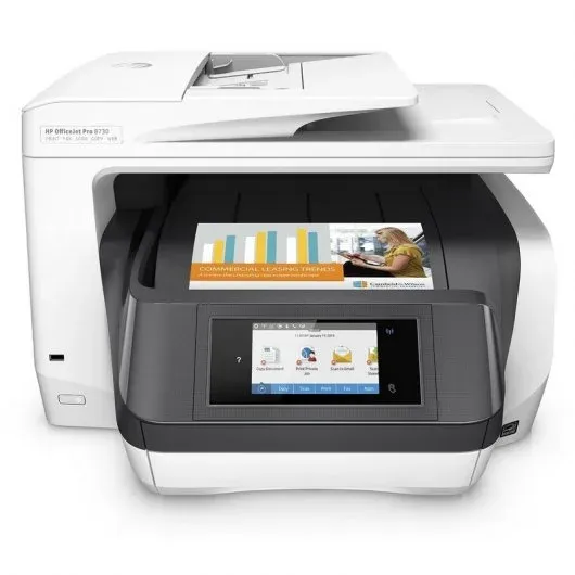 Impressora HP Officejet Pro 8730 Multifunções a Cores WiFi