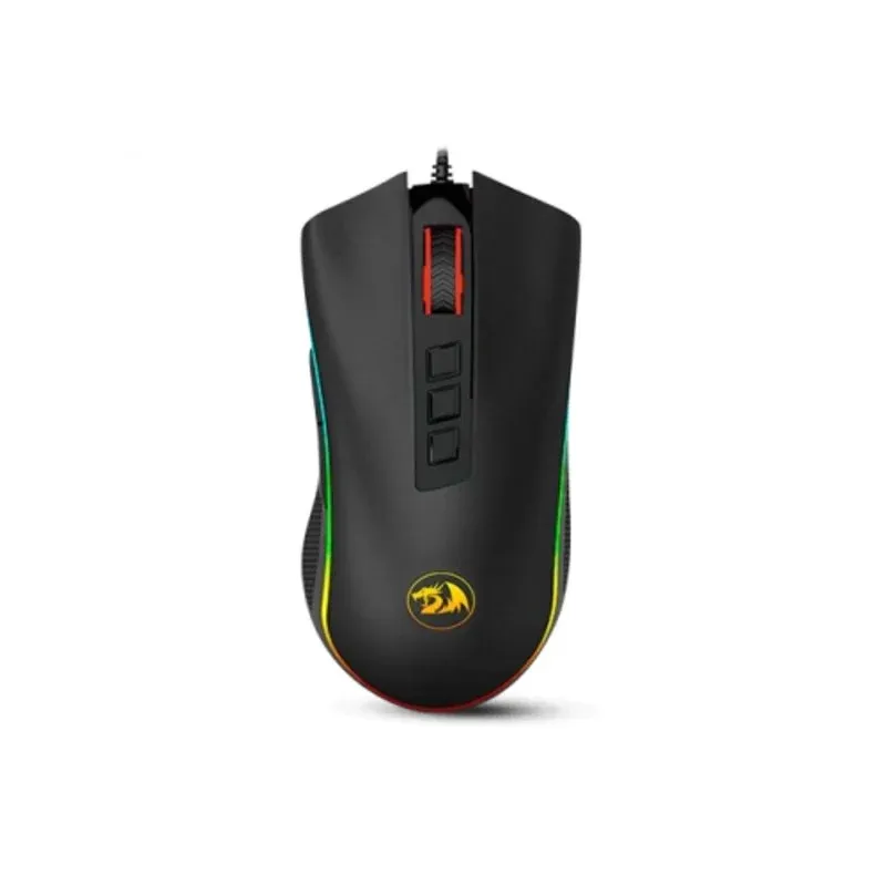 Rato REDRAGON M711 COBRA USB 10000 DPI Preto RGB 9 Botões Gaming