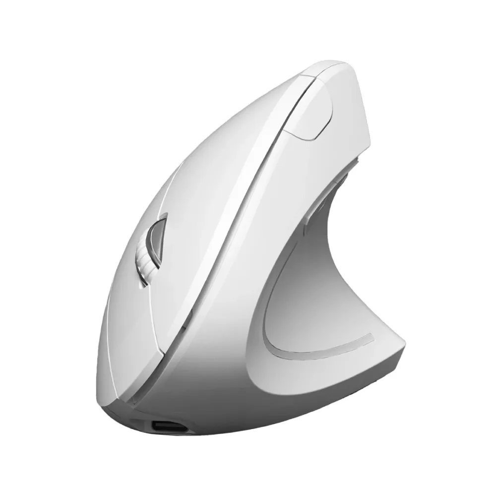 Rato Óptico Sem Fios Subblim Dual Glide Vertical 1600 DPI Branco
