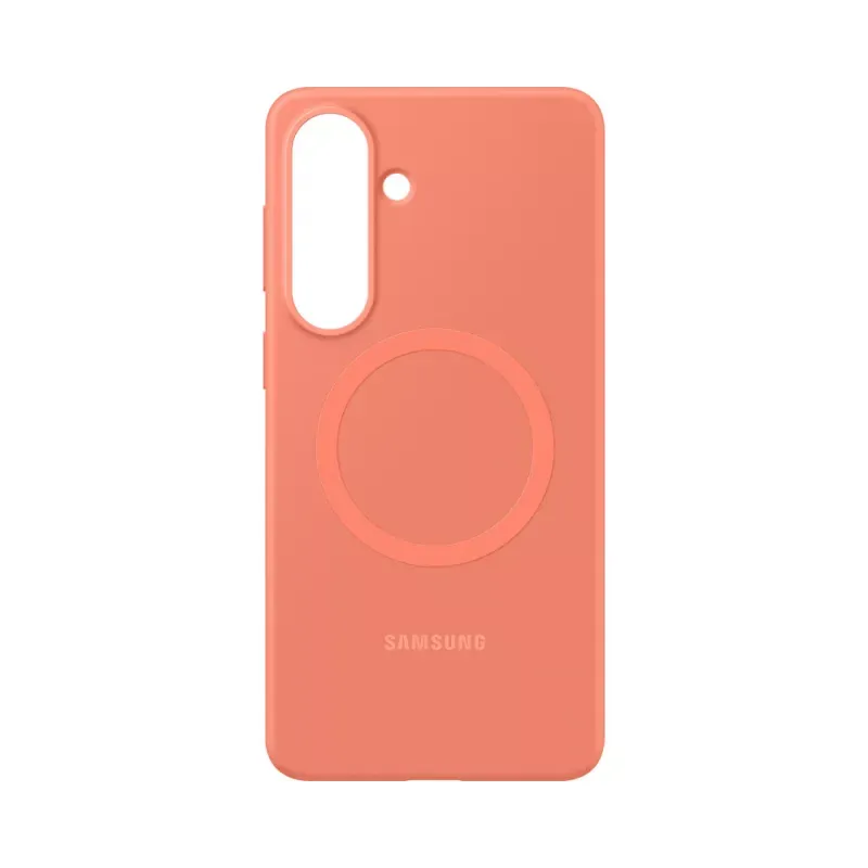 Capa Magnética de Silicone Samsung Galaxy S26 Plus Vermelho Coral