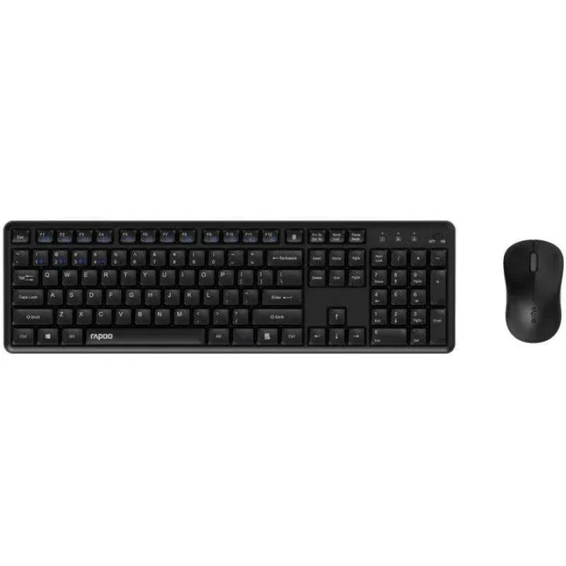 Teclado Rapoo 8150M Silent sem fios QWERTY Espanhol preto