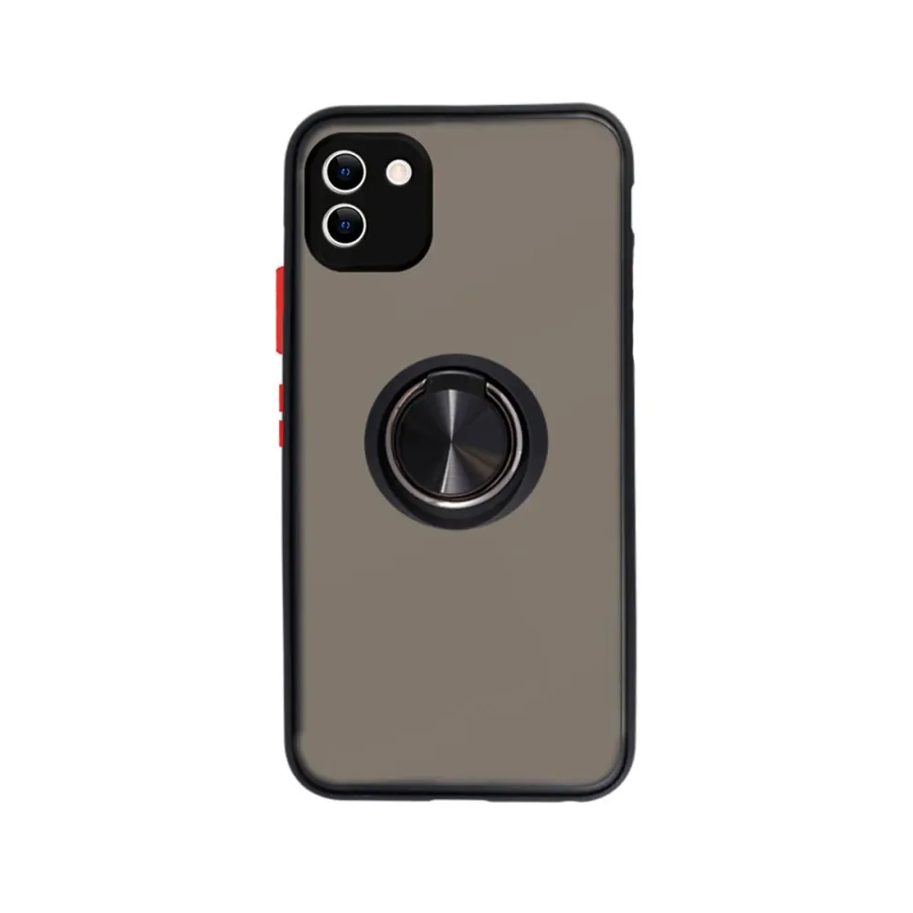 Capa Silicone Samsung Galaxy A03 com anel Preta