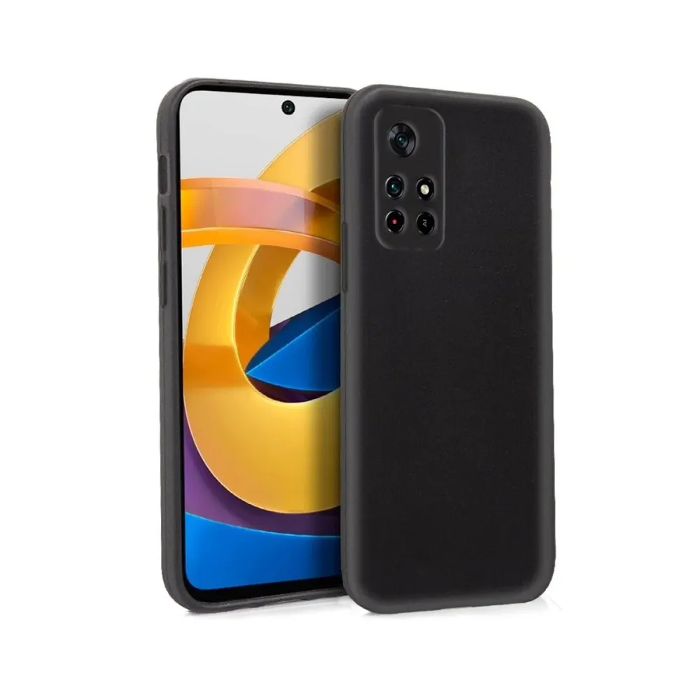 Capa Silicone Poco M4 Pro 5G Preta