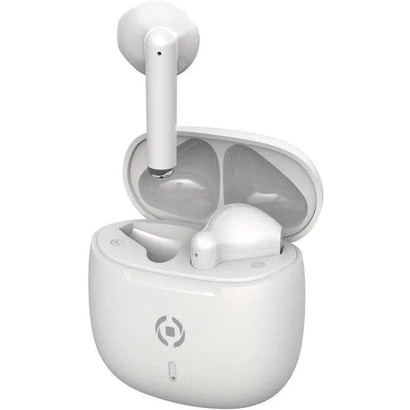 Auriculares Celly BUZ2 sem fios Bluetooth 5.3 TWS para chamadas e música brancos