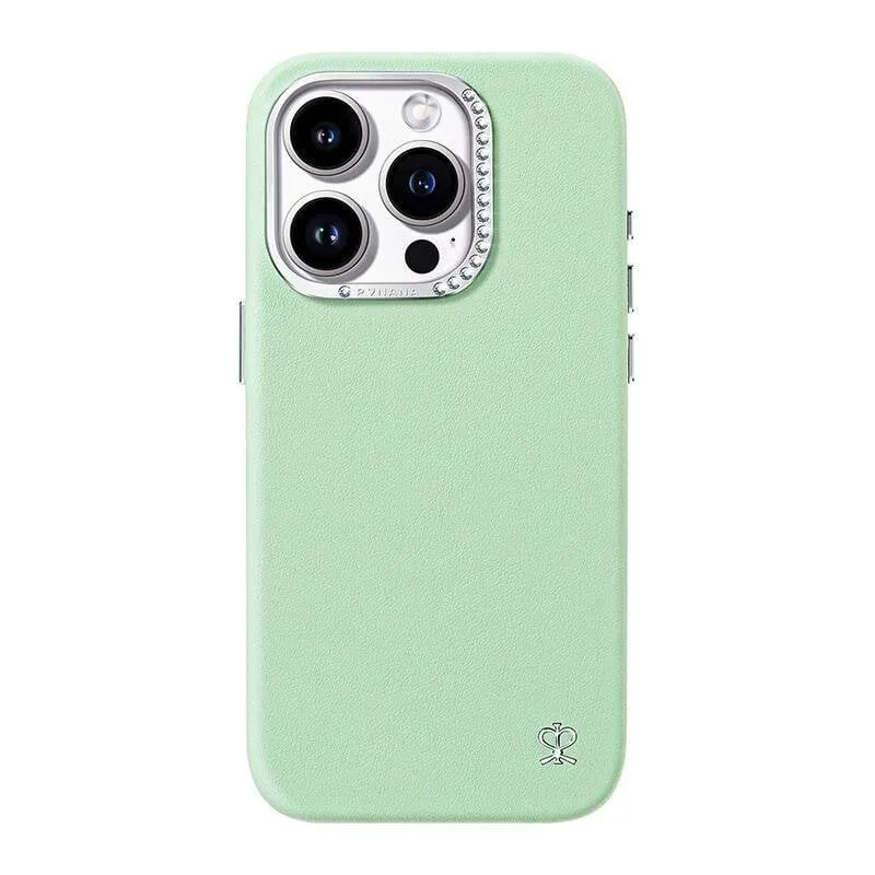 Funda para móvil Joyroom PN-15F2 TPU Verde com cristais para iPhone 15 Pro