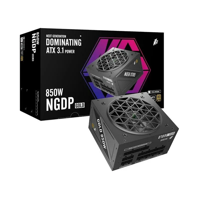 Fonte Alimentação Fuente de Alimentação 1stplayer NGDP-GLD-850-BK-EU 850W 80 PLUS Gold modular semi-passiva