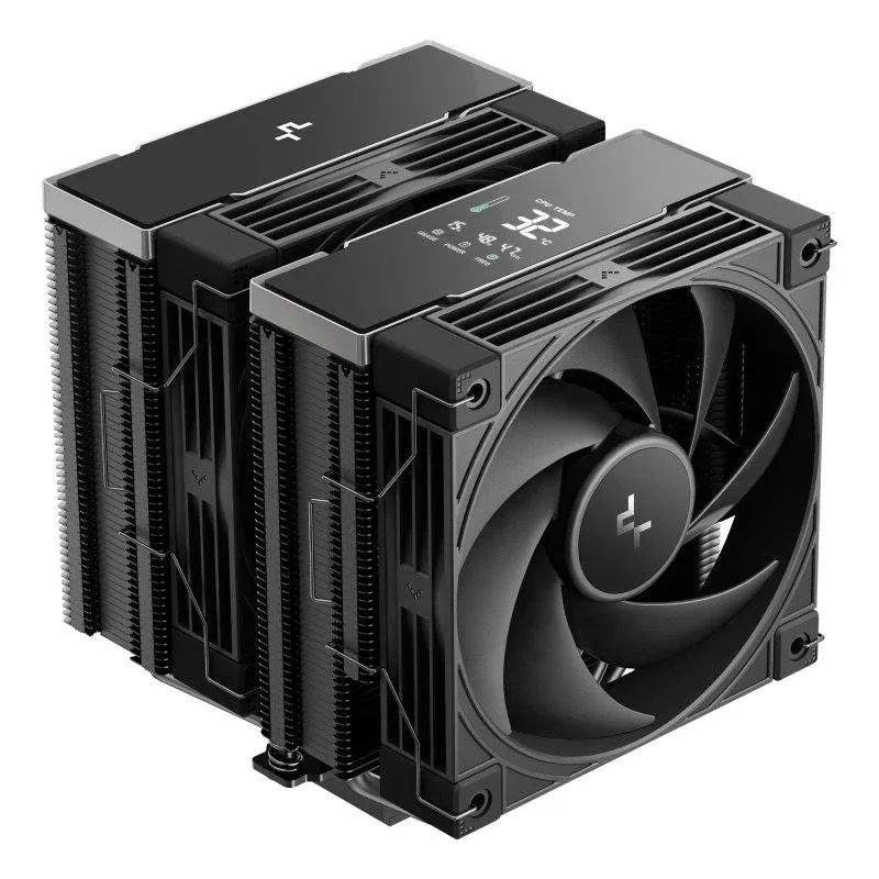 Cooler CPU Refrigeração a Ar DeepCool Socket LGA1700/AM5 120mm AK620 G2 DIGITAL NYX LCD AI
